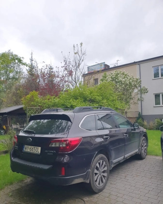 Subaru Outback cena 86700 przebieg: 181000, rok produkcji 2017 z Warszawa małe 22